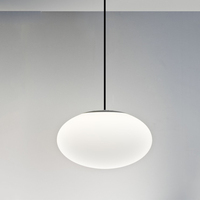Lampe à suspension boule de verre soufflé blanc laiteux de haute qualité pour salle à manger salon chambre
