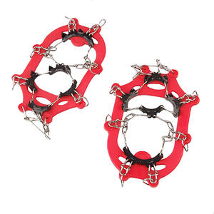 Escalade sur <span class=keywords><strong>glace</strong></span> 11 dents griffes de patinage hiver extérieur alpinisme anti-dérapant Silicone neige griffe chaussures chaîne à ongles - Product Image 2