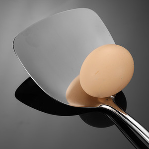 Ensemble d'ustensiles de cuisine haut de gamme en acier inoxydable 304 finition miroir, spatule de cuisine luxueuse et étendue, passoire, ustensile à soupe - Product Image 3