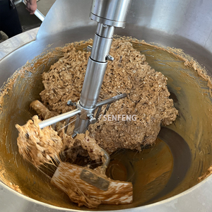 Bollitore Industriale a Gas Inclinabile con Agitatore, Grande Capacità per Cottura e Miscelazione di Arachidi e Caramelle - Product Image 3