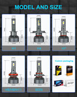 Bombilla de luz Led automática M8 de alta potencia H11 Focos de coche Led H7 Automotriz 130 vatios 26000lm Faro H13 H4 Led faro