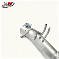 Échappement arrière à soupapes KM haute performance en acier inoxydable 304 pour Ferrari F8 Tributo Spider 3.9T V8, finition sablée, télécommande