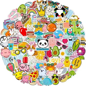 Carta animale cartone animato coreano carino adesivi per Laptop adesivo impermeabile cosmetico adesivo accetta personaggi personalizzati