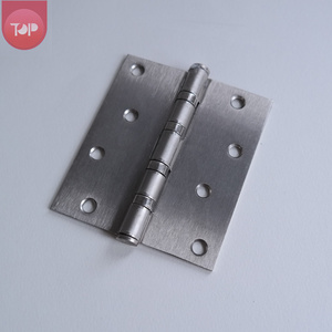 Charnière en acier <span class=keywords><strong>de</strong></span> 4'' S403530 4BB, finition nickel satiné, tête plate, épaisseur 2,5 mm, charnière en acier pour porte en bois - Product Image 1