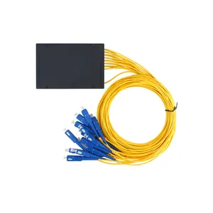 Caja divisora pasiva Fibra óptica Sc Upc Plc 1:2 Divisor de fibra Abs Mini Box Divisores de fibra óptica 1x2