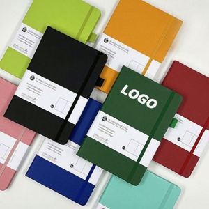 <b>A5</b> Hardcover Notebook with Elastic Band, Dotted Journal Planner for Office, Business and Student Note Taking - Product Image 1