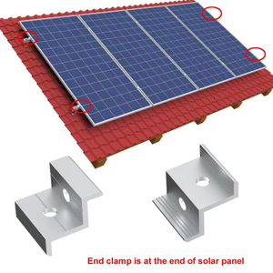 Colliers de fixation solaires 30mm 35mm pour panneaux solaires, systèmes d'énergie solaire et systèmes de montage photovoltaïque - Product Image 4