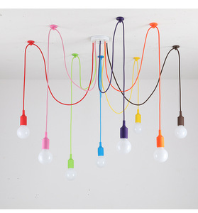 Lámpara de Araña LED de Estilo Europeo Moderno y Minimalista, Altura Ajustable, Múltiples Cabezales, Colorida, Diseño de <span class=keywords><strong>Doncella</strong></span> <span class=keywords><strong>Celestial</strong></span>, Forma Alargada, E26 - Product Image 4
