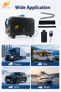 Chauffage de stationnement horizontal diesel tout-en-un OkyRie AX52H 5KW avec télécommande et minuterie pour <span class=keywords><strong>yacht</strong></span>, camping-car, camion - Product Image 6
