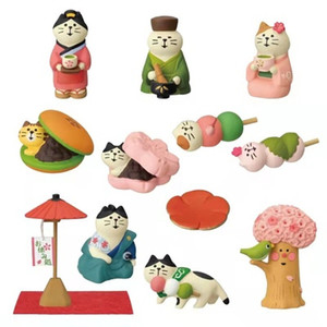 Artículos <span class=keywords><strong>de</strong></span> Comestibles Japoneses ZAKKA, <span class=keywords><strong>Comida</strong></span> y Diversión, Serie <span class=keywords><strong>de</strong></span> Casa <span class=keywords><strong>de</strong></span> Té <span class=keywords><strong>de</strong></span> Primavera <span class=keywords><strong>de</strong></span> Moda, Adorno en Miniatura <span class=keywords><strong>de</strong></span> Resina con Gato Japonés - Product Image 6