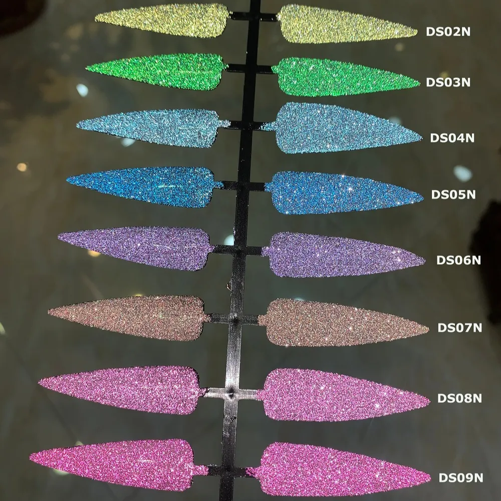 Offre Spéciale DS série réfléchissant disco poudre à ongles poussière réfléchissante ongles poussière disco poudre de paillettes disco poudre