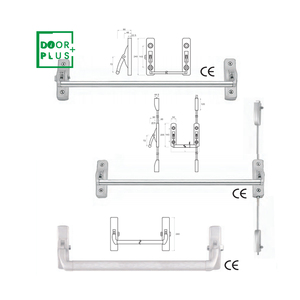 Cửa Cảm Ứng Thanh Hoảng Loạn Phần Cứng Sắt Ống Hoảng Loạn Thoát Thiết Bị Cho Cửa Khẩn Cấp Đẩy Lên Hoảng Loạn Thanh Cửa Khóa - Product Image 4