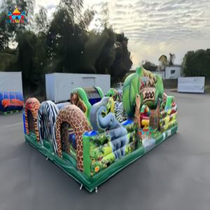 Parque Temático Inflable de PVC para Niños WINWAYTOUS Personalizado, Comercial, para Exteriores, con Temática de Zoológico, para Alquiler, con Capacidad para 2 Pasajeros de 100-500 kg - Product Image 5