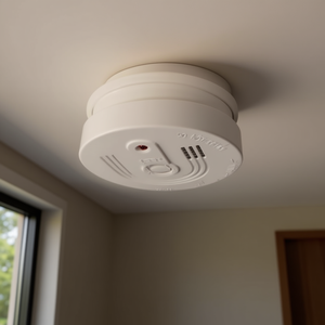Detector de Humo OSSUN de 10 cm, Funciona con Batería, Alarma de Seguridad Interior - Product Image 2