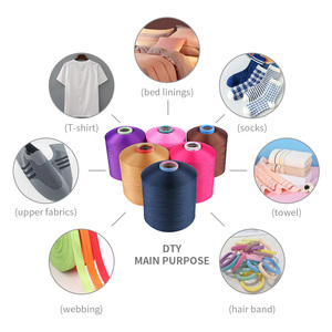 Benang Polyester 100% Tekstur Baru <span class=keywords><strong>Dty</strong></span> 150d/48d untuk Produksi Kaos Kaki - Product Image 4