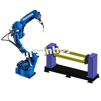 Équipement de soudage automatique professionnel pour fabricants : Table de positionnement de soudage à 1 axe pour robots Yaskawa, KUKA, Fanuc, ABB
