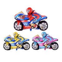 Nouveau Ballon en Aluminium Rouge et Bleu pour Décoration de Scène d'Anniversaire Thème Moto de Course, Jouet pour Enfants