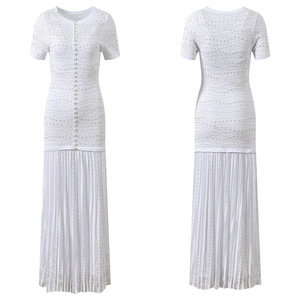 Vestido Elegante <span class=keywords><strong>Azul</strong></span> con Cuentas para Mujer, Vestido Largo de Alta Calidad para Cóctel, Vestido de Fiesta Vintage de Diseñador - Product Image 1