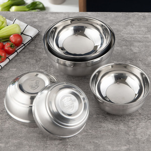 304 Stainless Steel Bowls Double Layer Thickened Non Slip Heat Insulating For Home School Canteen Kindergarten Use - Product Image 1