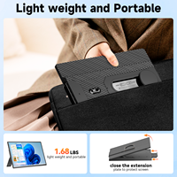 Écran d'extension d'ordinateur portable N2 16 pouces IPS LCD avec interface Type-C, moniteur portable rotatif à 360° pour usage professionnel