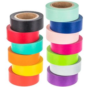 Vàng Acrylic Dính Thân Thiện Với Môi Có thể Ghi <span class=keywords><strong>Washi</strong></span> Băng Giấy Thiết Lập Trang Trí Mặt Nạ Băng Tạp Chí Scrapbooking Đạn - Product Image 2