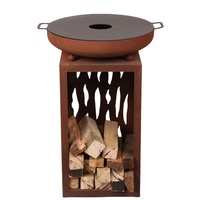 Plancha ronde en corten de haute qualité pour barbecue extérieur et jardin, idéale pour foyer – Vente en gros