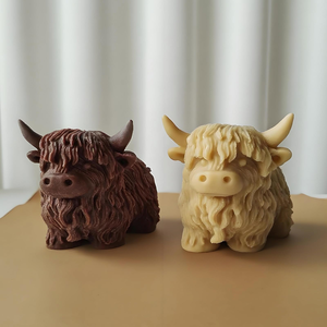 Popular Yak Highland Yak Aromatherapy Candle <b>Mold</b> Gypsum Candle Silicone <b>Mold</b> - Product Image 5