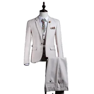 Traje de Boda Formal para <span class=keywords><strong>Hombre</strong></span>, Traje de Lana <span class=keywords><strong>Entallado</strong></span> Personalizado, Esmoquin de 3 Piezas NA23, Traje de Novio - Product Image 1