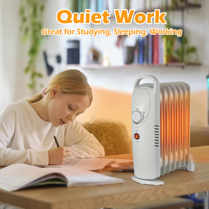 Radiateur à huile électrique <span class=keywords><strong>portable</strong></span> KONWIN blanc pour la maison - Product Image 3