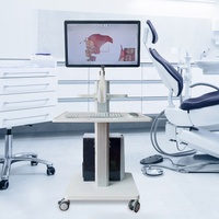 Prix de gros Mobilier d'hôpital Chariot médical avec ordinateur portable Oral Scanner pour poste de travail clinique