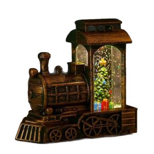 Nueva Lámpara LED de Viento con Forma de Tren de Papá Noel Navideño, Pequeña, con Inyección de Agua, Funciona con Pilas, de Plástico, Decoración para el Hogar y Escritorio, Regalo - Product Image 6