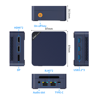 Mini ordinateur de bureau N150 JB06 double port réseau Gigabit DP sortie trois écrans jeu de bureau 4K Mini Pc pour jeux minipcs
