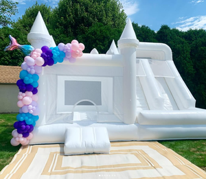 Castillo Inflable Blanco para Fiestas con <span class=keywords><strong>Piscina</strong></span> de Pelotas, Tobogán Acuático y <span class=keywords><strong>Piscina</strong></span> - Product Image 3