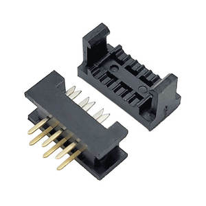 Conector Macho de 6 Pines con Paso de 2.54mm, Cabezal IDC DIP-6P, Conector de Crimpado de Transición, Enchufe de Cabezal Expulsor - Product Image 4
