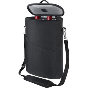Fashion 2 Bottles <b>Cooler</b> <b>Backpack</b> Leak-Proof Insulation Padded Design for Wine Storage - Product Image 1
