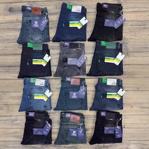 Pantalones <span class=keywords><strong>Vaqueros</strong></span> de Mezclilla de Pierna Recta Casuales de Invierno para <span class=keywords><strong>Hombre</strong></span>, Lavados, Medianos, Modernos, Versátiles, de Marca, al por Mayor, Tipo Cargo - Product Image 2