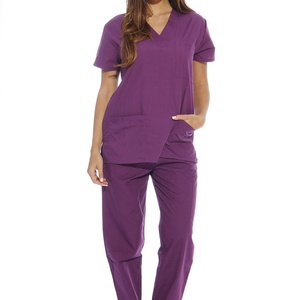 Uniformes y Trajes Médicos, Conjuntos de Uniformes Médicos para Mujer, Uniformes Médicos con Seis Bolsillos (Cuello en V con Pantalón Cargo) - Product Image 2