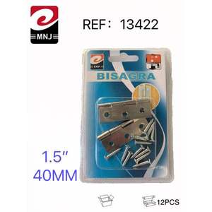 Charnière de porte et de fenêtre en acier de style traditionnel de 1,5 pouce avec un angle d'ouverture de 180 degrés - Product Image 1