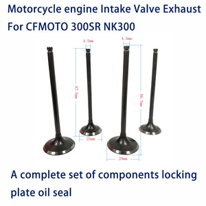 วาล์วเครื่องยนต์มอเตอร์ไซค์ขนาด 87.5/86.7 มม., วาล์วไอดีและวาล์วไอเสียสำหรับมอเตอร์ไซค์ CFMOTO CF300 NK300 - Product Image 2