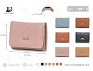 Women's Tri Fold <b>Wallet</b> 5 Inch Pu Material Minimalist Style Short Length <b>Wallet</b> For Everyday Use - Product Image 1