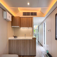Maison conteneur modulaire en acier démontable et résistante à la corrosion, capsule de camping, maison capsule