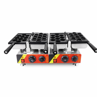 Machine à gaufres électriques à double tête pour gâteaux aux noix, gaufrier à œufs, machine à gaufres fourrées en forme de dessin animé, machine commerciale pour snacks et desserts