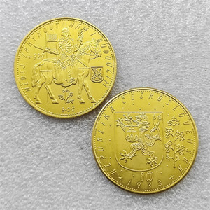 10 Ducats de Tchécoslovaquie 1933, 5 Ducats de Tchécoslovaquie 1931-1951, pièces commémoratives de style antique, cadeaux, décoration intérieure - Product Image 1