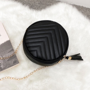 Sacs à bandoulière ronds pour filles, sac messager en cuir PU, sac à bandoulière pour filles, petits sacs à main ronds pour enfants - Product Image 2