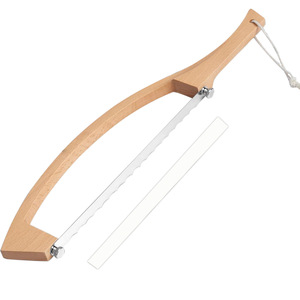 Wooden <b>Bread</b> <b>Knife</b> 8-9.9in Stainless Steel Blade Durable For Slicing Baguette Toast Kitchen Use - Product Image 5