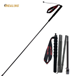 ไม้เท้าเดินป่า Okhealing คาร์บอนไฟเบอร์ 5 ท่อน พับได้ น้ำหนักเบา สีดำด้าน - Product Image 4