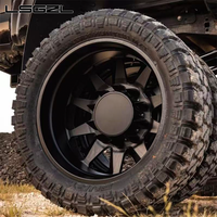 LSGZL Jantes en alliage d'aluminium forgées Super Single Wheel 8x170 8x210 8x165.1 22 24 26 28 30 pouces pour Ford F350 Chevrolet Silverado