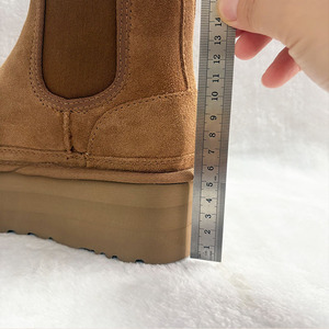 Stivali da neve invernali a basso prezzo all'ingrosso della fabbrica stivali da neve in vera pelle per il calore Non antiscivolo impermeabili stivaletti alla caviglia - Product Image 6