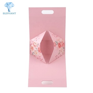 Caja de Regalo Rígida, Juego de Embalaje de Papel Premium, Cartón Artístico Recubierto, Floral Rosa en Relieve, Logotipo Personalizado, Ecológico, Fabricante - Product Image 5