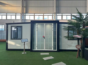 20/40ft Sang Trọng Hiện Đại Có Thể Gập Lại Container Nhà 1-4 Phòng Ngủ Có Thể Gập Lại Thép Bằng Gỗ Bánh Sandwich Bảng Điều Khiển Nhà Năng Lượng Mặt Trời Bảng Điều Khiển Văn Phòng Khách Sạn - Product Image 2